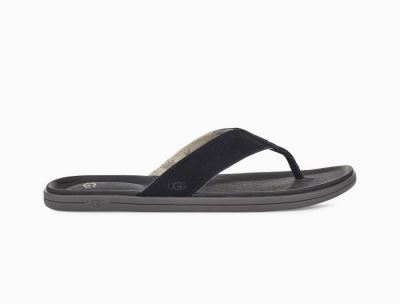 UGG Brookside Flip Mens Slides Black - AU 815IN